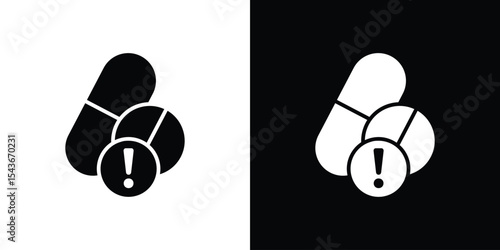 Overdose icon collection. line stroke icon. EPS 10