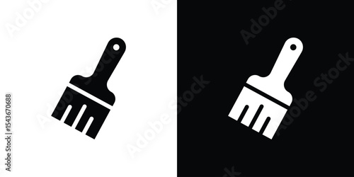 Paint brush icon collection. line stroke icon. EPS 10
