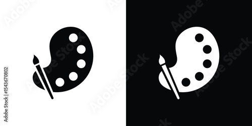 Paint icon collection. line stroke icon. EPS 10