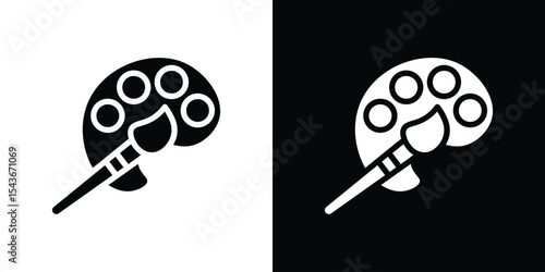 Palette icon collection. line stroke icon. EPS 10