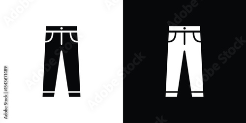Pants icon collection. line stroke icon. EPS 10