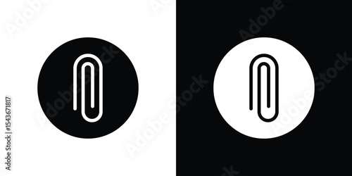 Paperclip icon collection. line stroke icon. EPS 10