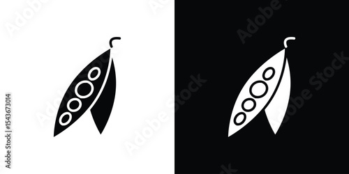 Peapod icon collection. line stroke icon. EPS 10