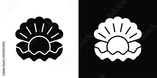 Pearl icon collection. line stroke icon. EPS 10