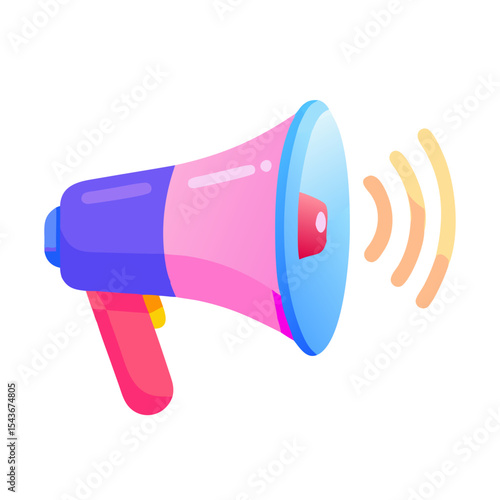 Megaphone broadcasting icon Material SVG Icon