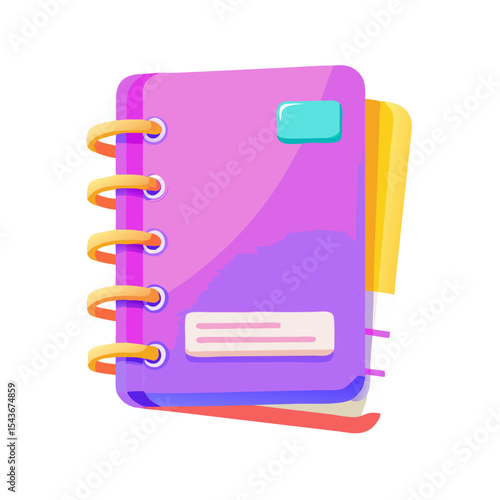 Notebook with spiral binding Material SVG Icon