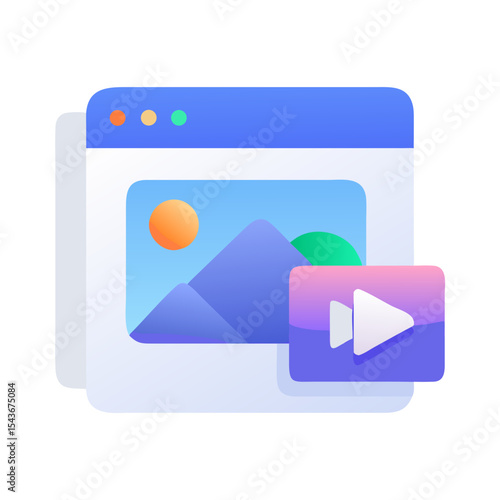 Slideshow icon Material SVG Icon