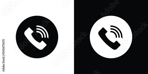 Phone call icon collection. line stroke icon. EPS 10