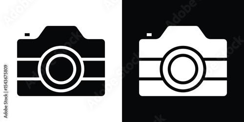 Photo Camera icon collection. line stroke icon. EPS 10