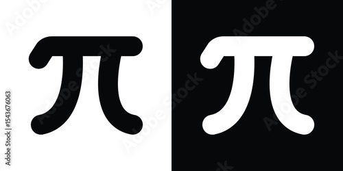 Pi icon collection. line stroke icon. EPS 10