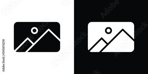 Picture icon collection. line stroke icon. EPS 10