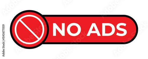 Ads and Ad Blocker Icons – Prohibition Symbols for Ad-Free Browsing Vector Set,