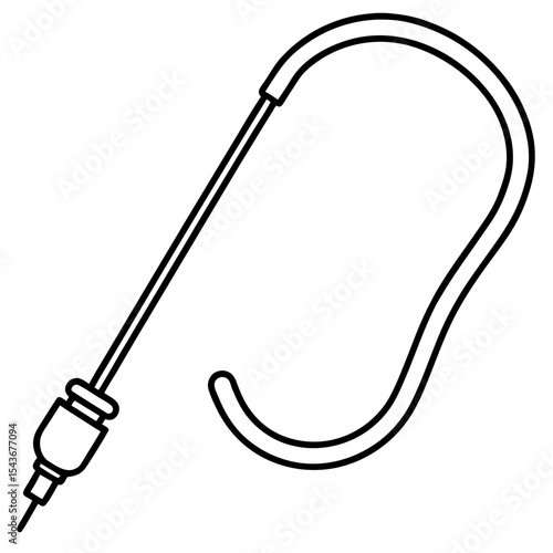 Catheter Tube line art vector