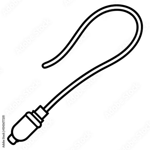 Catheter Tube line art vector
