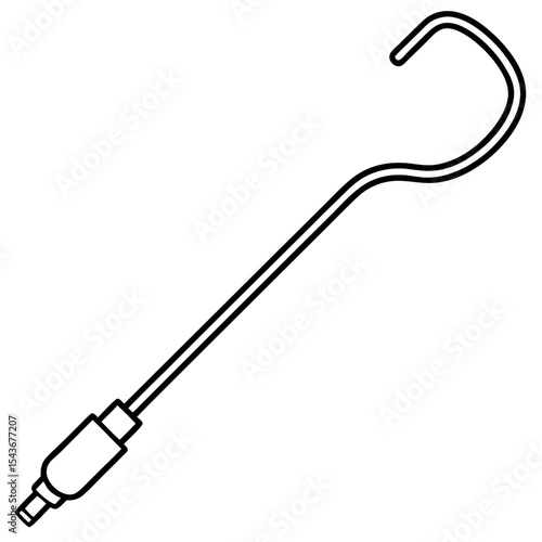 Catheter Tube line art vector