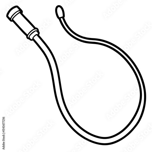 Catheter Tube line art vector