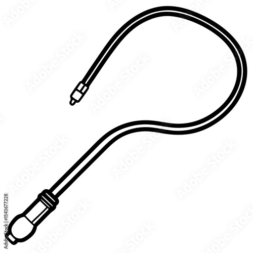 Catheter Tube line art vector