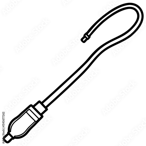 Catheter Tube line art vector