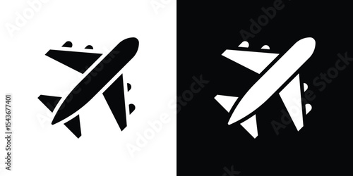 Plane icon collection. line stroke icon. EPS 10