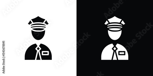 Police icon collection. line stroke icon. EPS 10