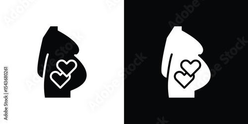 Pregnancy care icon collection. line stroke icon. EPS 10