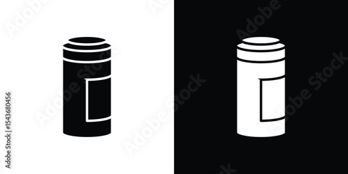 Prescription bottle icon collection. line stroke icon. EPS 10