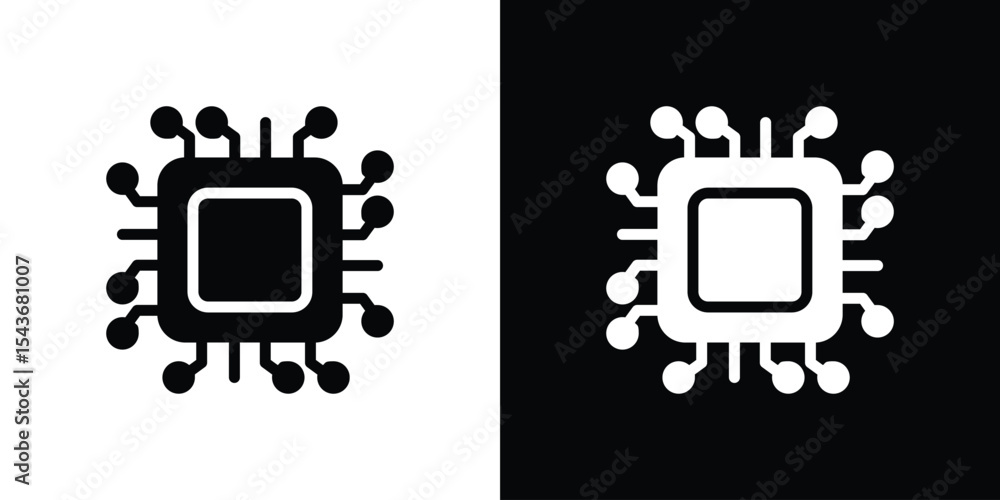 © Recoonde - Processor icon collection. line stroke icon. EPS 10