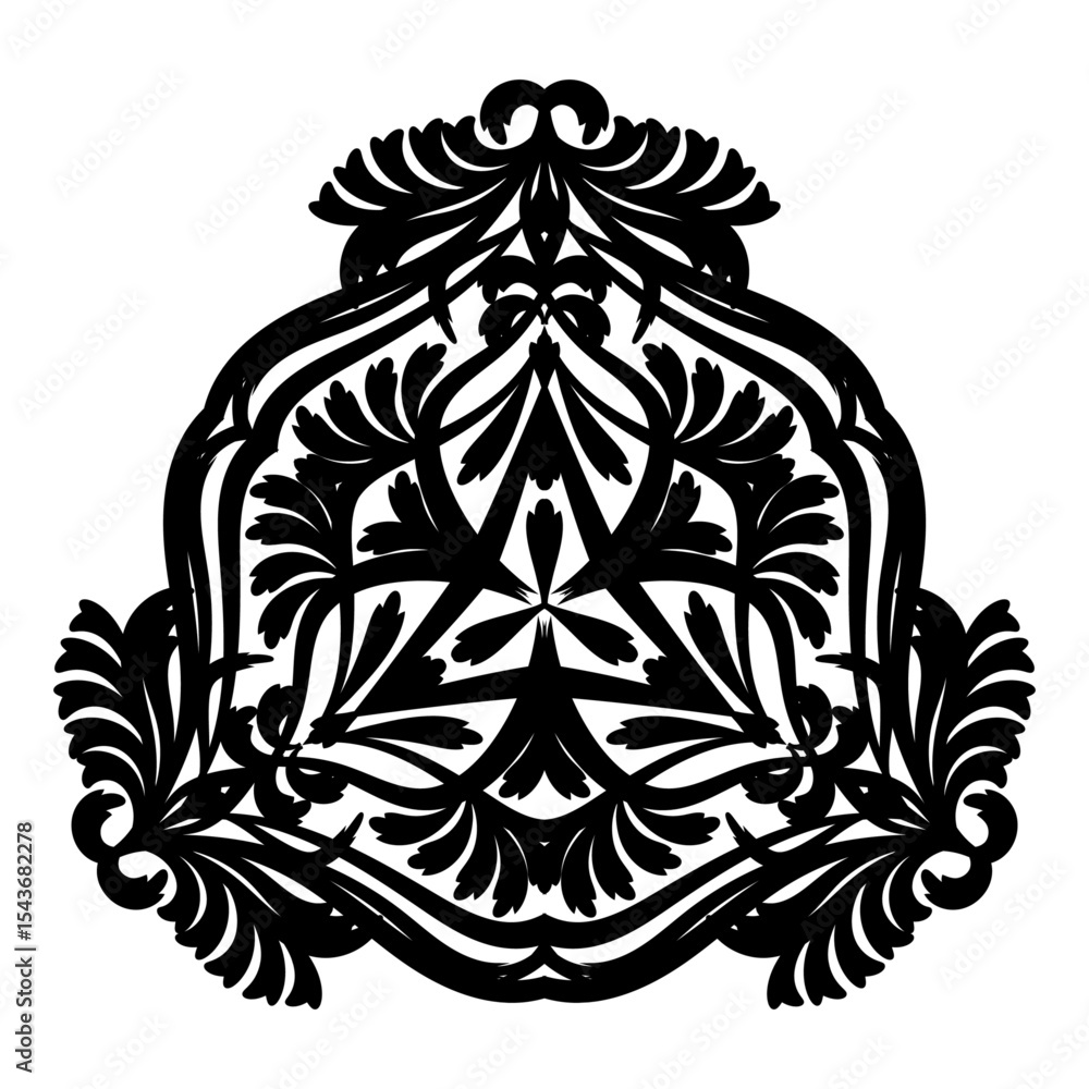 Fototapeta premium Geometric mandala background design.