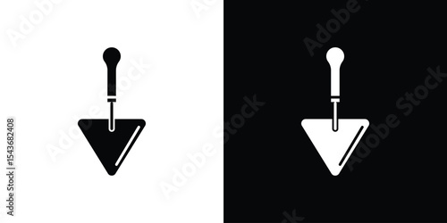 Putty knife icon collection. line stroke icon. EPS 10