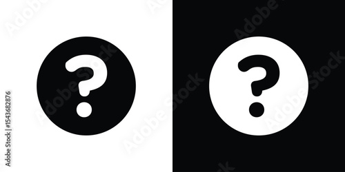 Question icon collection. line stroke icon. EPS 10