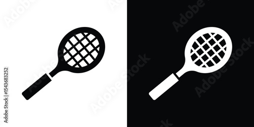 Racket icon collection. line stroke icon. EPS 10