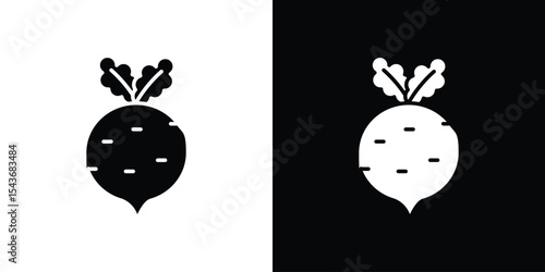 Radish icon collection. line stroke icon. EPS 10