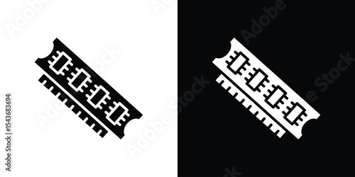 Ram memory icon collection. line stroke icon. EPS 10