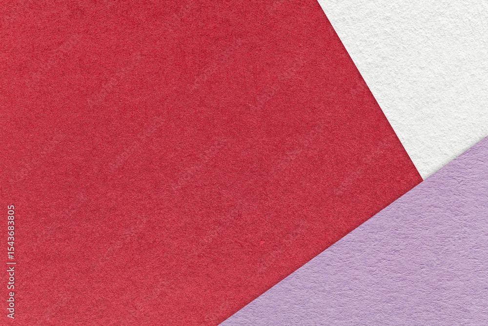 Abstract red, white and lilac paper background with copy space. Template for presentation, banner, card design Abstract red, white and lilac paper background with copy space. Template for presentation, banner, card design