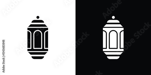 Ramadan lantern icon collection. line stroke icon. EPS 10