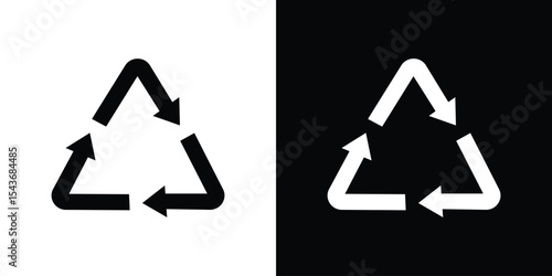 Recycle icon collection. line stroke icon. EPS 10