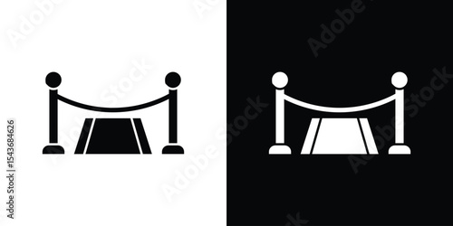 Red carpet icon collection. line stroke icon. EPS 10