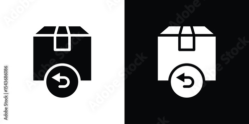Return purchase icon collection. line stroke icon. EPS 10