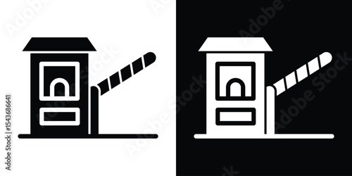 Road toll icon collection. line stroke icon. EPS 10