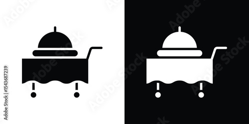 Room service icon collection. line stroke icon. EPS 10