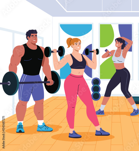 Group Fitness Class Weight Training and Strength Building