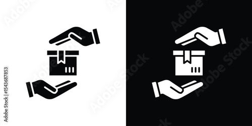 Safe delivery icon collection. line stroke icon. EPS 10