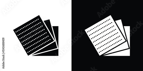 Sandpaper icon collection. line stroke icon. EPS 10