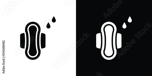 Sanitary pad icon collection. line stroke icon. EPS 10