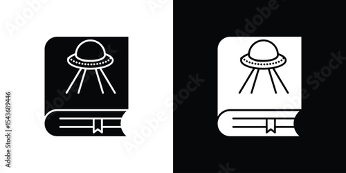Science fiction icon collection. line stroke icon. EPS 10