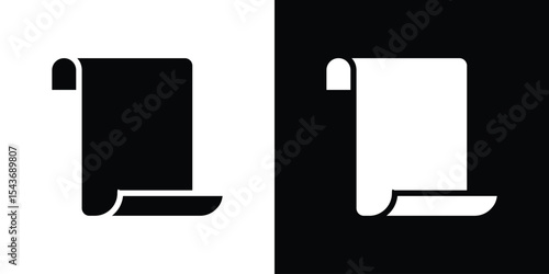 Scroll icon collection. line stroke icon. EPS 10