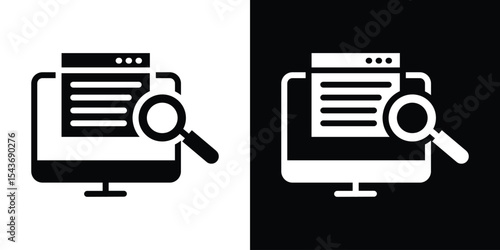 Search online icon collection. line stroke icon. EPS 10