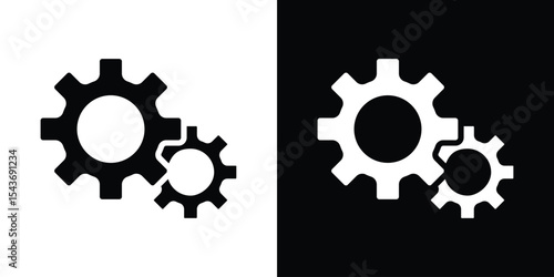 Settings icon collection. line stroke icon. EPS 10