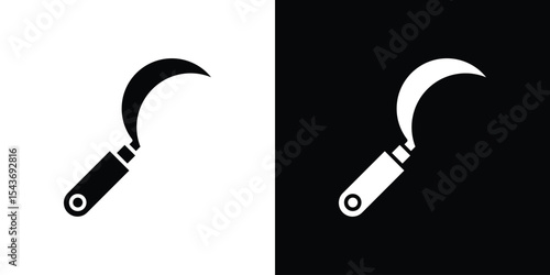 Sickle icon collection. line stroke icon. EPS 10