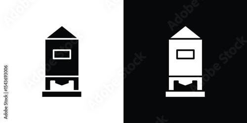 Silo icon collection. line stroke icon. EPS 10